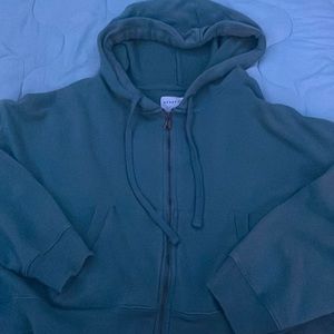 Aéropostale cropped zip-up hoodie